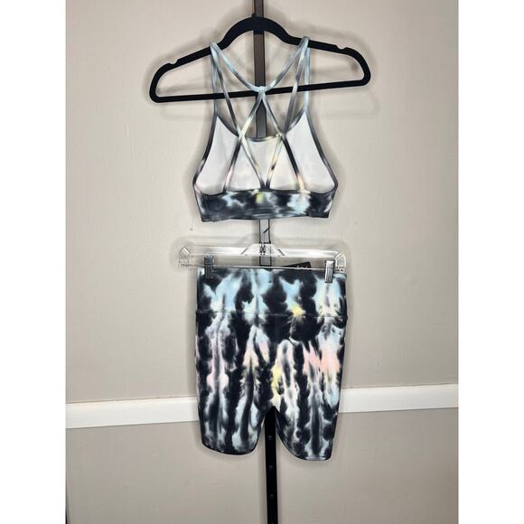 NEW Chaser Lounge Knit Strappy Back Bralette and Bike Shorts Set - Picture 8 of 16